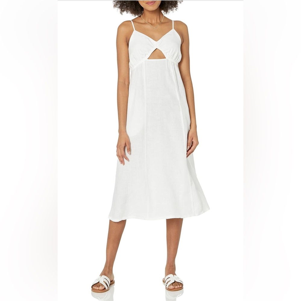 The Drop Women's Maci Strappy V-Neck Cutout Smocked Back Midi Dress..small(NWT) - Picture 3 of 4